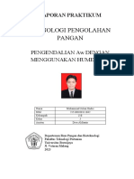 Teknologi Pengolahan Pangan: Pengendalian Aw Dengan Menggunakan Humektan