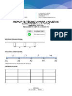 Reporte Técnico para Viguetas