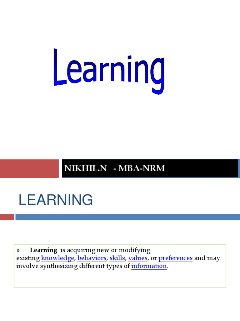Understanding Human Learning Processes | PDF | Science & Mathematics