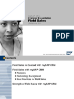 Field Sales: Mysap CRM