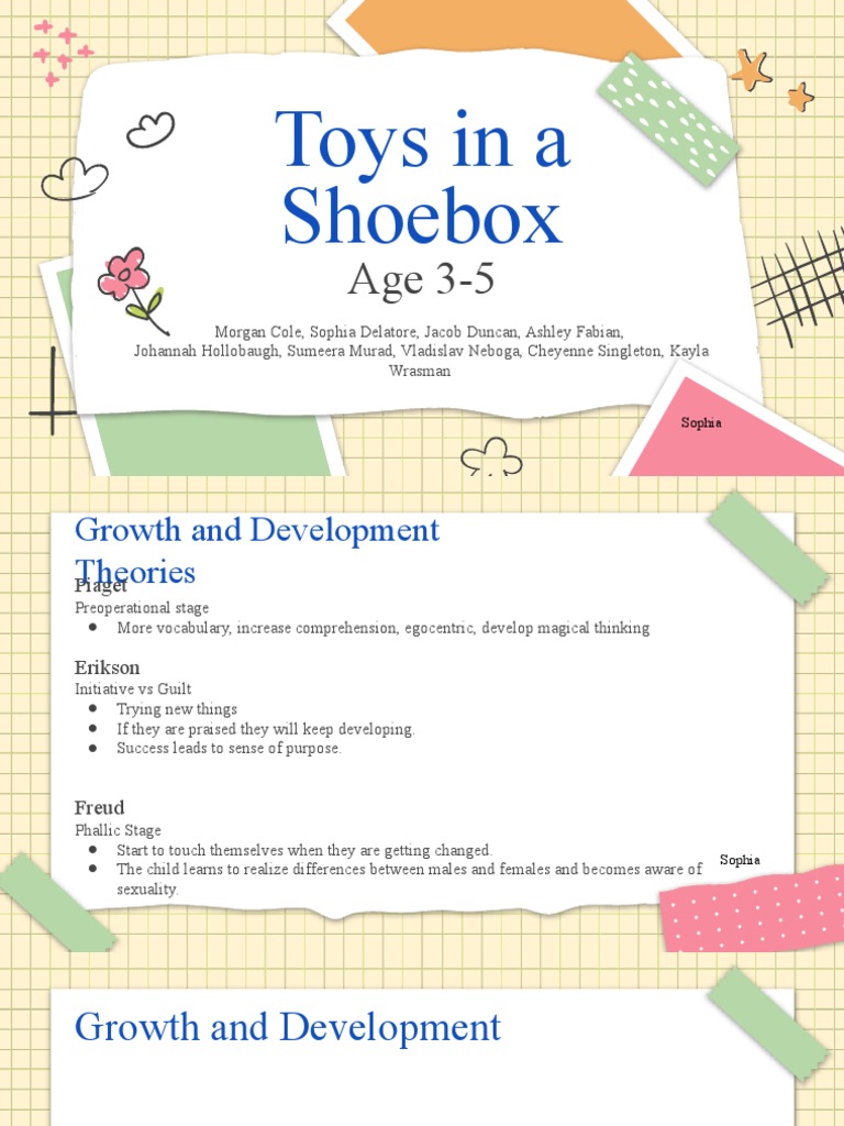 Toys in A Shoebox Ages 35 PDF Human Life Stages Developmental