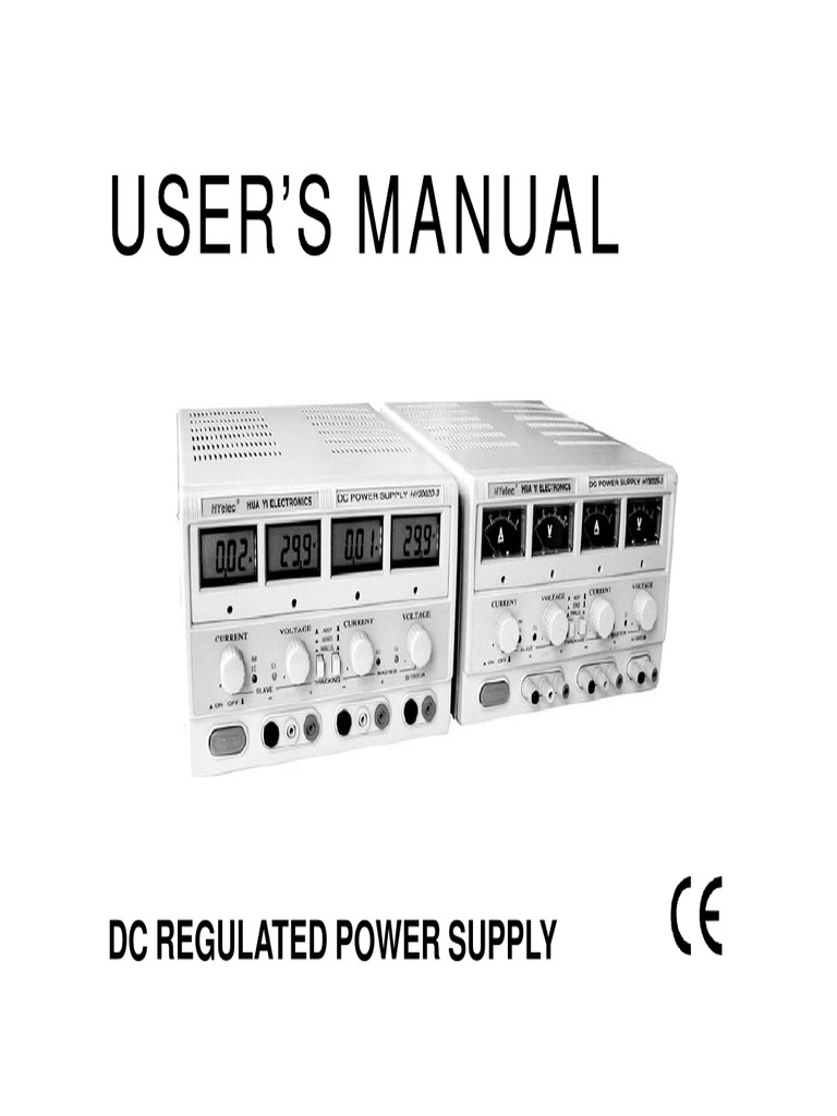 Comprehensive User Manual for HY3000-2, HY3000-3, and HY5000-2 Series