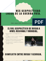 Tensiones Geopolíticas Luego de La Guerra Fría.: Prof. Sebastián Chinchilla Cascante