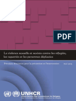 Violences Sexuelles Et Sexistes Contre Les Refugiés, Les Rapatriés Et Les IDPs