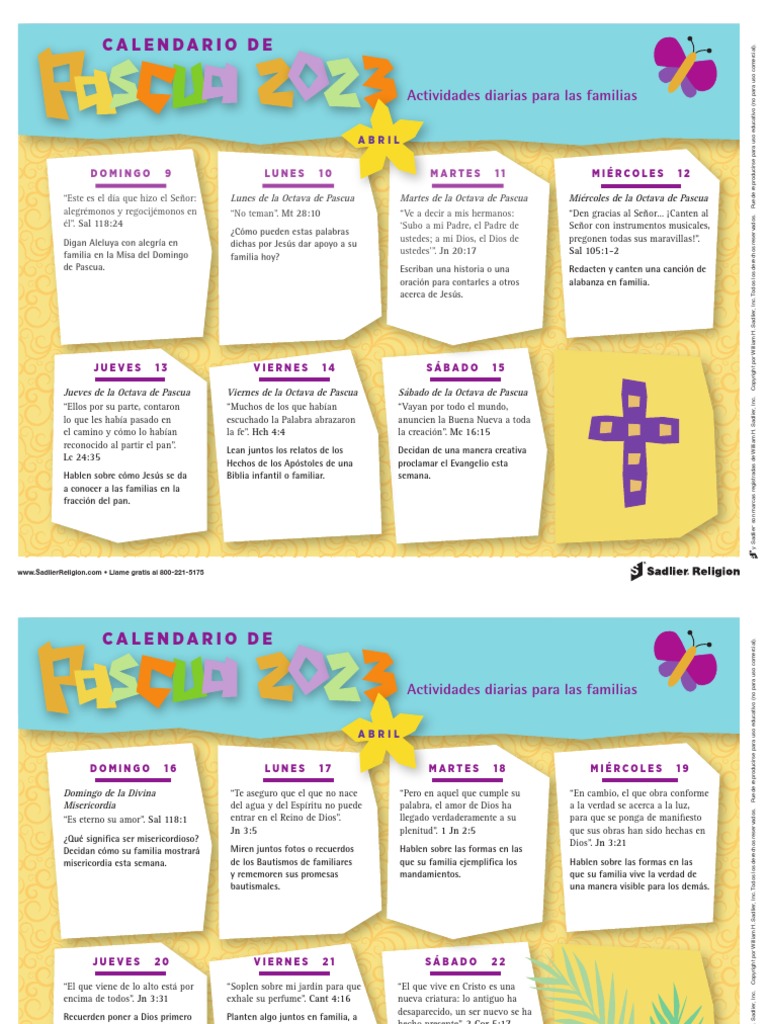 Calendario de Pascua | PDF | Jesús | Pascua de Resurrección