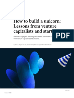 How To Build A Unicorn: Lessons From Venture Capitalists and Start-Ups