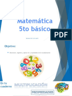 Matemática 5to Básico: Semana Del 3 Al 6 Abril