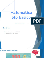 Matemática 5to Básico: Semana Del 10 Al 14 de Abril