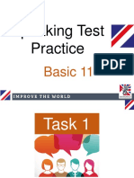 Speaking Test Practice: Basic 11