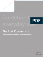 Guideline For Everyday Use: The Audi Kundentisch