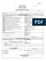 Application For Leave: Division of Palawan