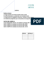 Control Proceso de La Información Contable Método Fifo: Instrucciones