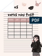 Verbs Mini Test