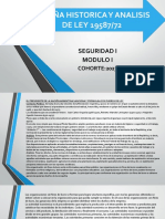 RESEÑA HISTORICA Y ANALISIS DE LEY 19587. Clase I