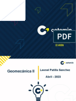 Geomecácnica II - S1