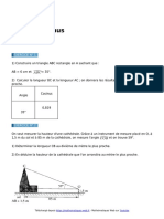 Cosinus Exercices de Maths en 4eme Corriges en PDF