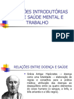 Aula 4 - Reflexões Introdutórias Sobre Saúde Mental e Trabalho