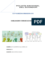 E.F.P Subzona Imbabura N10: Habilidades Comunicacionales
