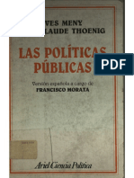 Políticas Públicas y Teoría Del Estado Meny-Thoenig