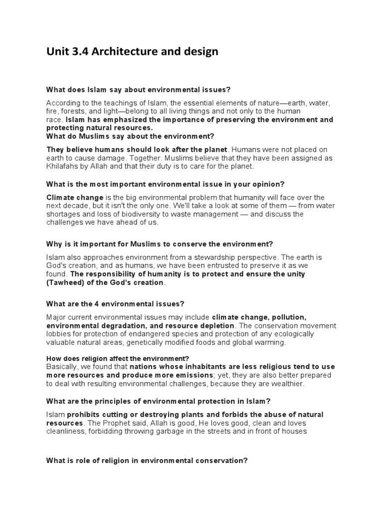 The extent to which environmental stewardship and preservation of