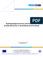 W-20 Hydrogeological Survey and Assessment of Selected Areas in Somaliland and Puntland - Cover and TOC