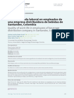 CalidadVidaTrabajadoresDistribuidoraBebidas