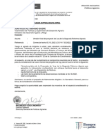 Oficio #650-2022-Midagri-Dvpsda/Dgpa-Dipna: Dirección General de Políticas Agrarias