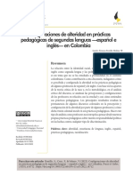 Configuraciones de Alteridad en Prácticas Pedagógicas de Segundas Lenguas - Español e Inglés - en Colombia