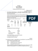 Accounting Test Paper 1: Key Concepts