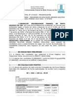 Universidade Federal DE Mato GROSSO DO SUL, Por Meio Da Pró-Reitoria de Graduação, No Uso de Suas