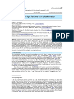 Awareness of The Light Field - The Case of Deformation