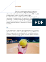 Material Necesario para El Sóftbol