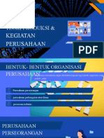 Teori Produksi &: Kegiatan Perusahaan