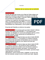 CAPÍTULO 1: Historia de La Ciencia de La Nutrición El Paleolítico