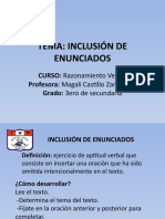 Inclusión de Enunciados