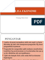 Analisa Ekonomi: Nuning Setyowati