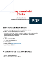 Getting Started With Stata: Ashis Kumar Pradhan Maulana Azad National Institute of Technology