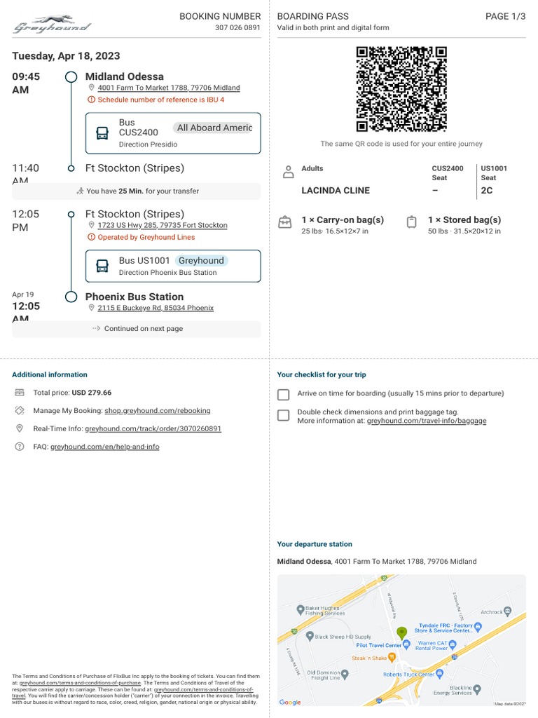 Grayhound Bus Ticket Example PDF Bus Transport Public Transport