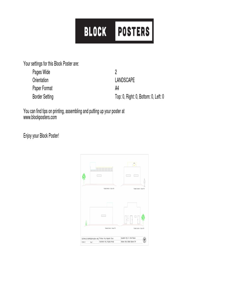 Block Poster Setup Guide | PDF