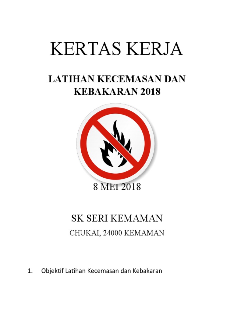 Kertas Kerja Fire Drill PDF