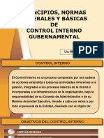 Principios, Normas Generales Y Básicas DE Control Interno Gubernamental