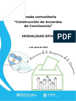 Jornada Comunitaria "Construcción de Acuerdos de Convivencia" Modalidad Epja