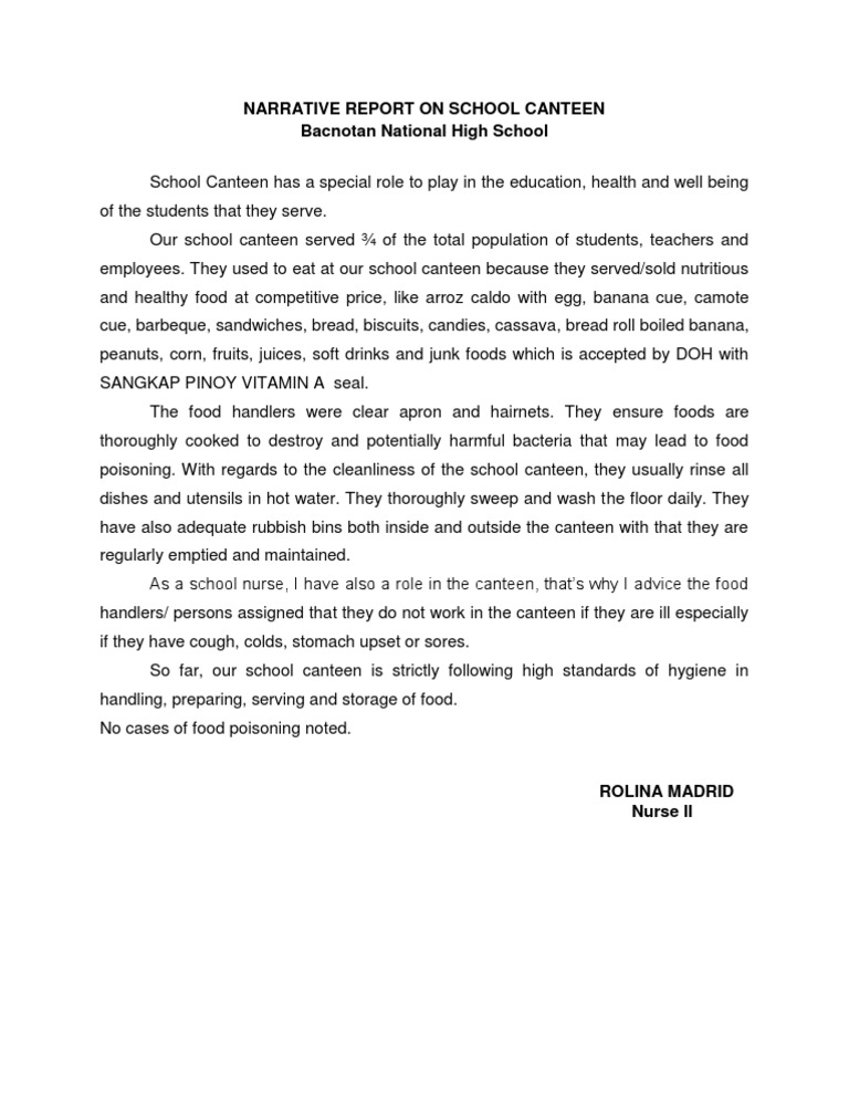 10 lines on my school canteen image