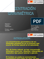 Procesos metalúrgicos: Concentración gravimétrica y jigs