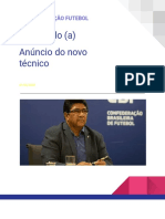 Bem Vindo (A) Anúncio Do Novo Técnico: CBF Associação Futebol