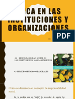 Ética en Las Instituciones Y Organizaciones: Lic. Gladys E. Trejo Marquez