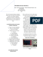 Informe de Electronica: Los Puntos de Los Cuales Vamos A Hablar