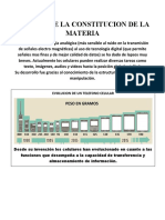 Teorias de La Constitucion de La Materia: Evolucion de Un Telefono Celular