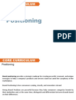 Positioning: Core Curriculum