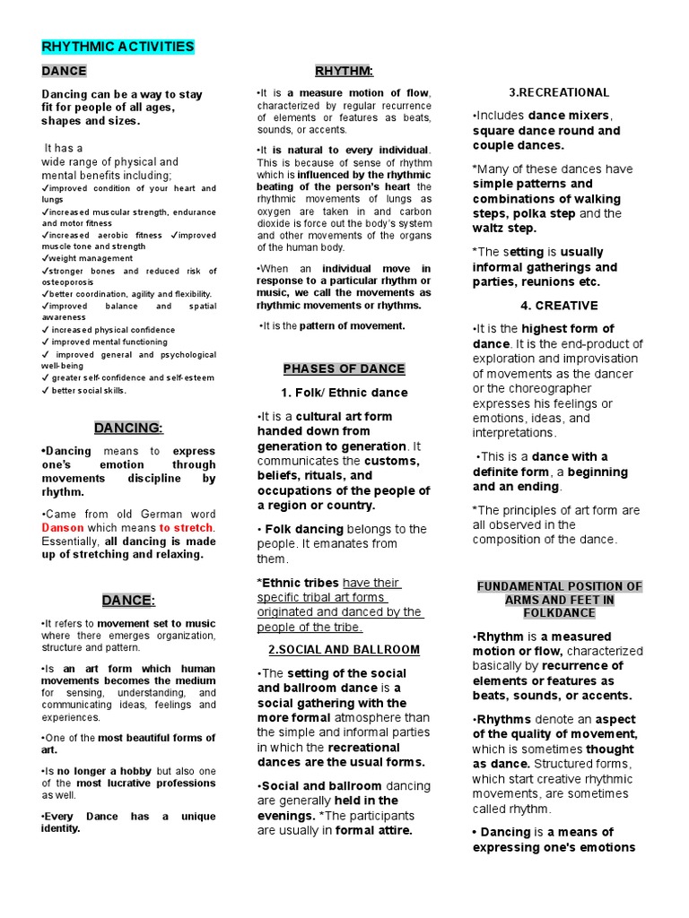 The Benefits of Dance A Guide to the Physical, Mental and Social